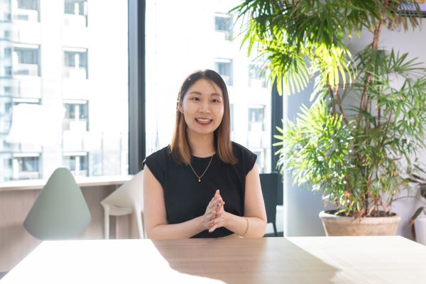 大﨑さん、対談の様子